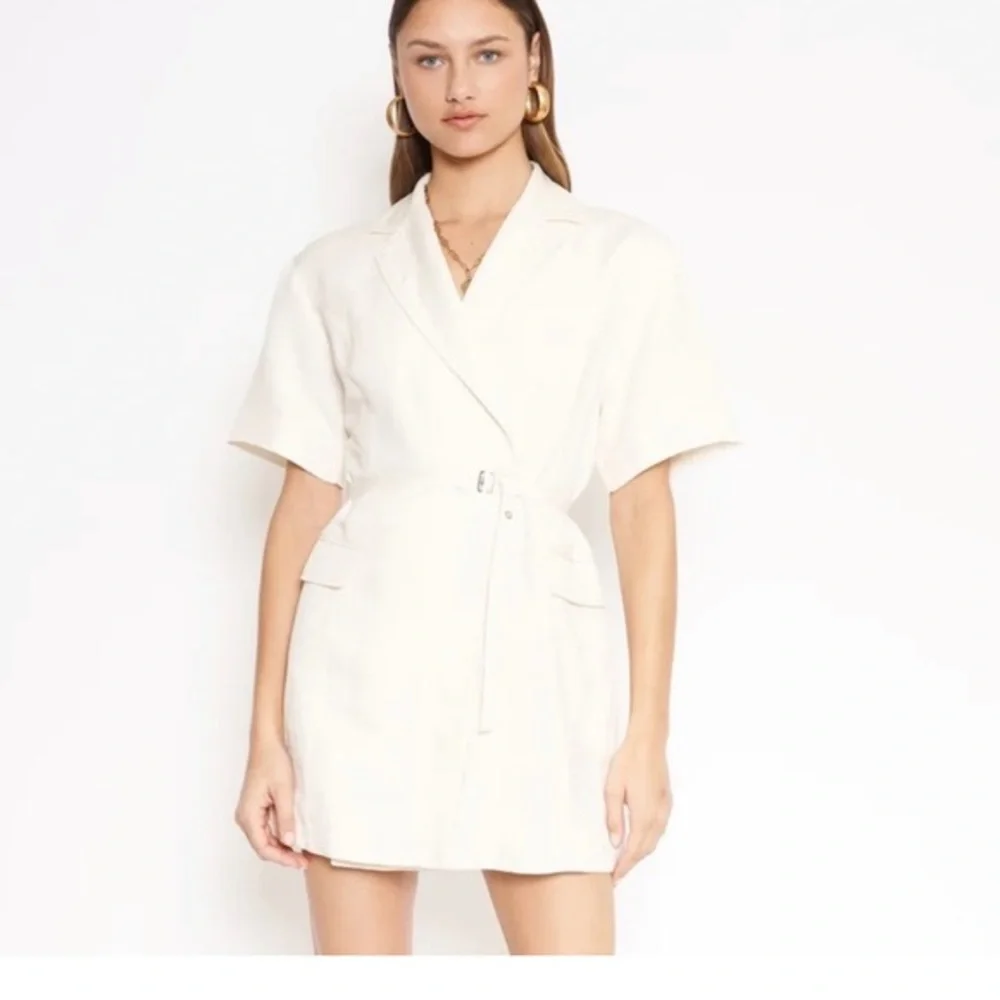 Lorenzo Short-Sleeve Belted‎ Blazer Dress Jacket by 4SI3NNA nwt